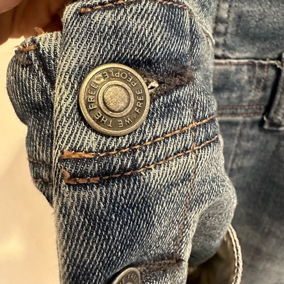 We The Free Denim overalls Bibs Free People 26 - Picture 2 of 12